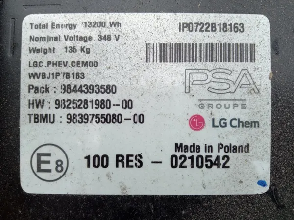 Batterie OEM 9844393580 pour Opel Grandland 1.6 THP image 6