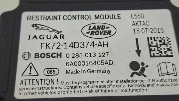 Módulo Sensor Airbag OEM FK72-14D374-AH Land Rover image 6