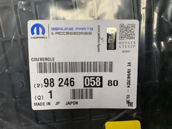 OEM 9824605880 Tampa Caixa Velocidades Peugeot 508/5008 image 2