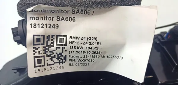 BMW Z4 G29 klimatkontrollpanel OEM 64114A0EDD1 image 5