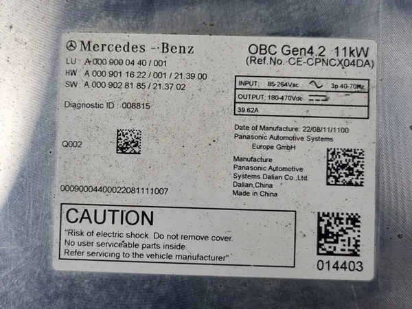Onduleur Mercedes-Benz EQS V297 OEM A0009000440 image 3