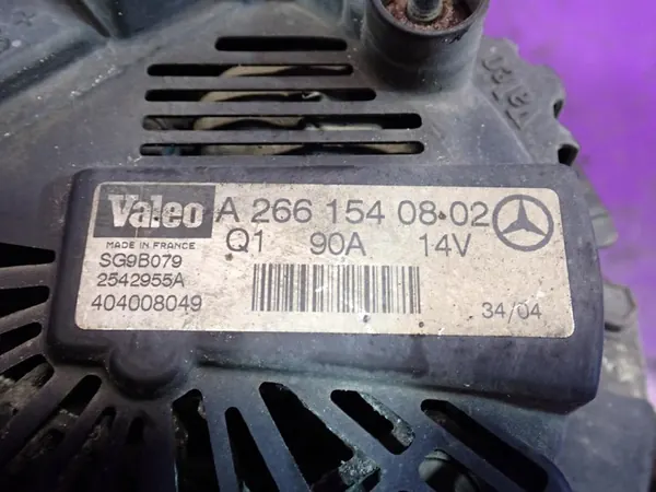 MERCEDES A-KLASA W169 04-08 ALTERNATOR A2661540802 image 6