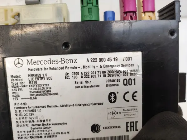 Mercedes Bluetooth-modul OEM A2229004519 för GLC W253 image 4