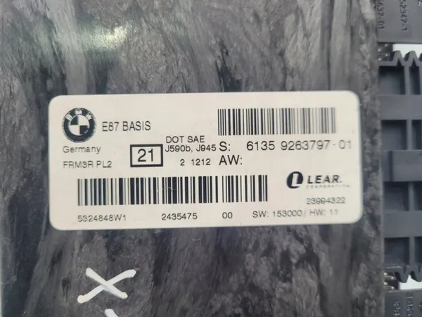 BMW Valojen ohjausyksikkö OEM 9263797 - Käytetty image 3