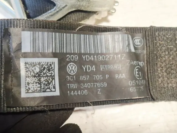 OEM 3C1857705P Etu vasen turvavyö VW Passat B6 image 5