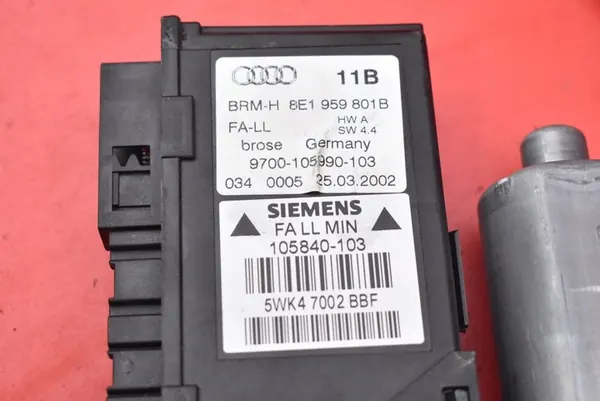 Elevador de vidro dianteiro esquerdo Audi A4 B6 00-05 8E0837461A image 8