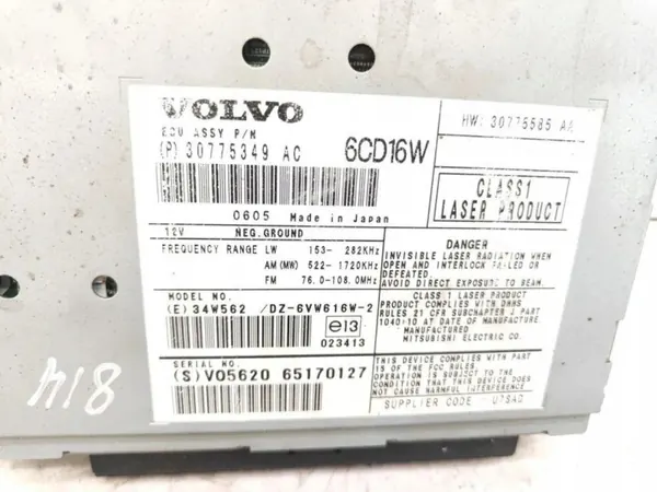 Módulo de rádio Volvo OE 30775349 - Usado image 5