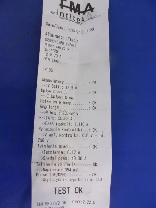 VW SKODA FELICIA 1.9D Vaihtovirtageneraattori Bosch 0123310038 image 5