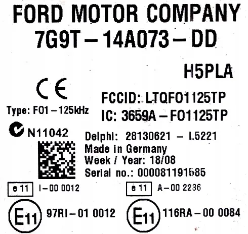 MÓDULO BCM BSI FORD MONDEO MK4 07-14 7G9T-14A073-DD image 3