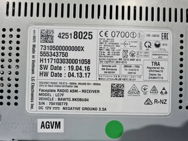 Écran radio OEM 42518025 pour Opel Mokka X image 7