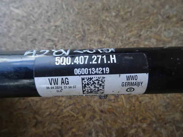 A3 8V 12-20 GOLF VII LEON III 2.0 TDI Vänster Främre Halvaxel 5Q0407271H image 4