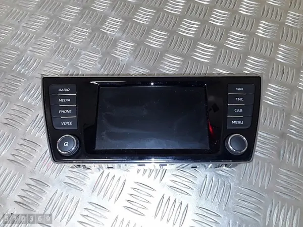 Ecrã de visualização Skoda Fabia OEM 6v0919604c - Usado image 2