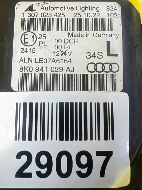 AUDI A4 B8 8K0 Faro Bi-Xenón Izquierdo 8K0941029AJ image 2