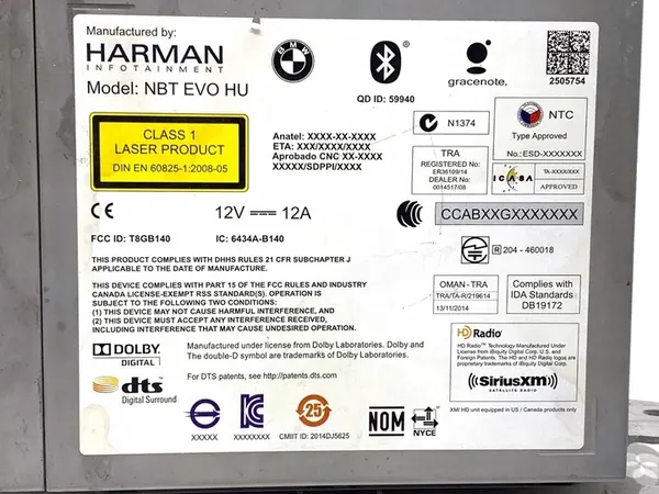 Rádio de Navegação BMW F30 6809245 11-18 Multimédia, Estéreo image 4