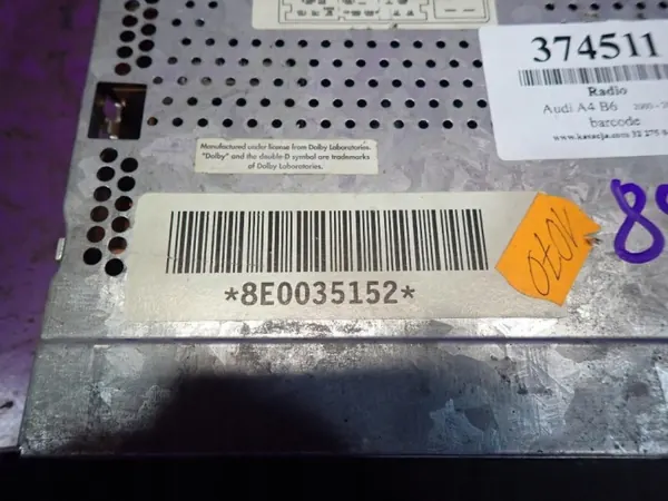 Audi A4 B6 00-05 Kasettisoitin OEM Zawada-374511- image 5