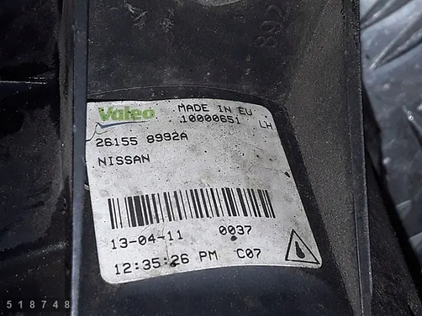 Nissan Qashqai Nebelscheinwerfer OEM 261558992a - Gebraucht image 3