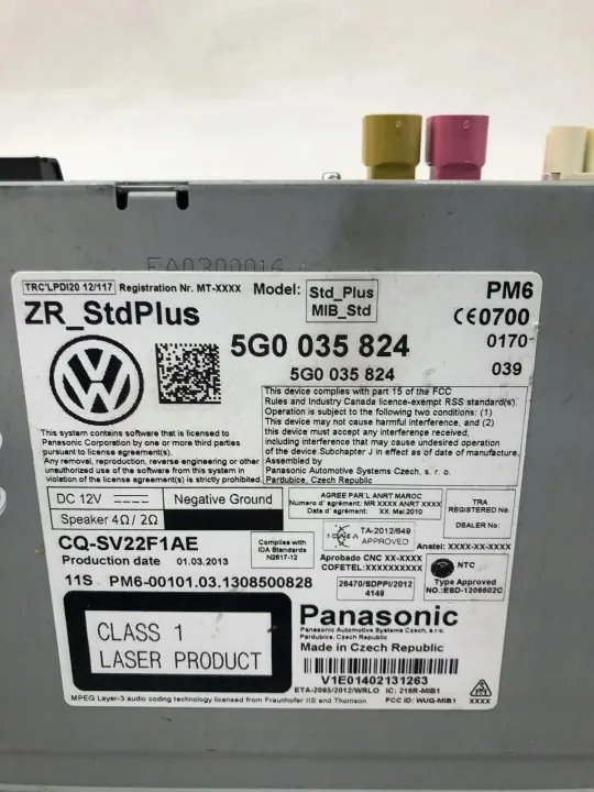 Módulo Navegação VW Golf VII OEM 5G0035824 image 4