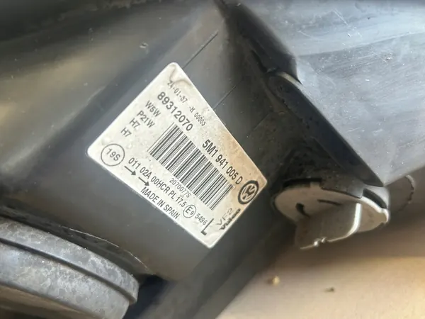 VW GOLF V PLUS LAMPADAS DA FRENTE COMPLETAS EUROPA image 6