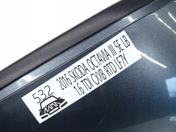 Rechter Außenspiegel vorne OEM LF7Y 16R 6 Pin Skoda Octavia III image 9