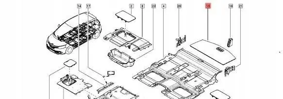 OEM 849026767R kofferbakplank voor Renault Scenic IV hybride image 3