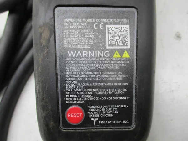 Câble de charge batterie Tesla S 13- 32A OEM 105822002E image 7