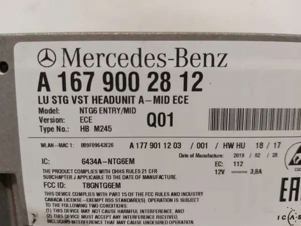 Mercedes-Benz OE A1679002812 - Pièce d'origine usagée image 4