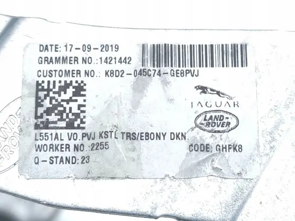 Land Rover Evoque II 2019 Konsol armstöd OEM K8D2045C74GE8PVJ image 6