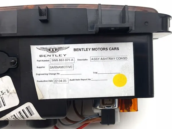 Cenicero Bentley Continental Flying Spur OEM 3W8863075A image 7