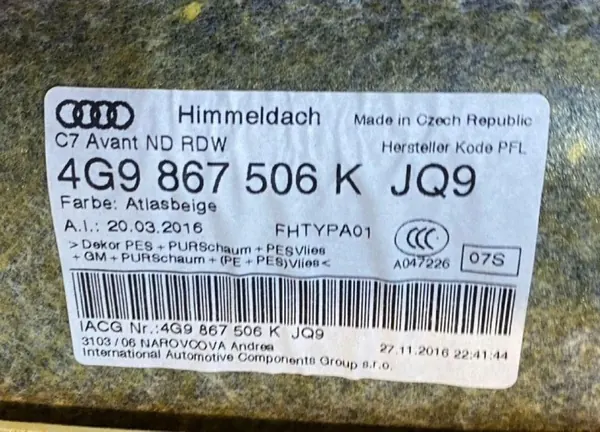 Audi OE 4G9867506K Gebrauchtteil image 4
