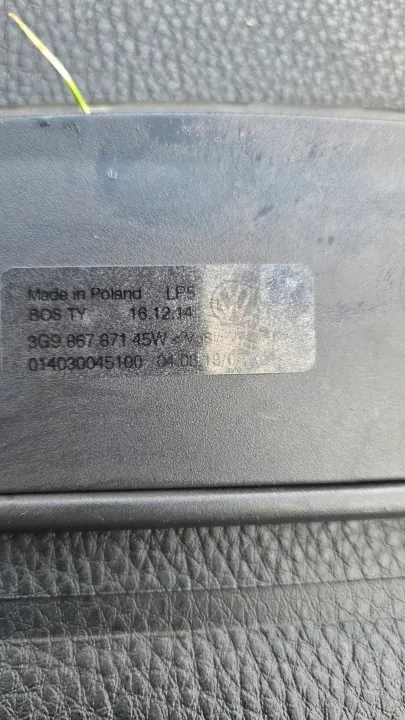 OEM 3G9867871 Rollo Kofferraumablage hinten VW Passat B8 image 6