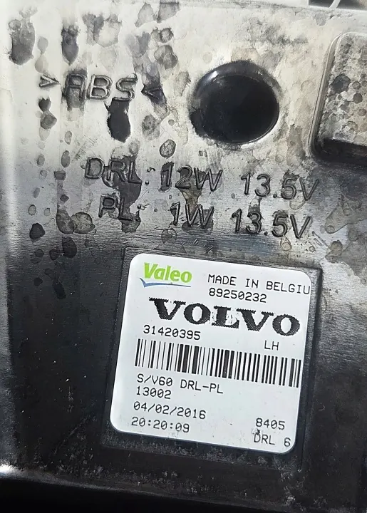 OEM 31420395 Halogeen DRL Lamp Links Voor Volvo S60 II image 10