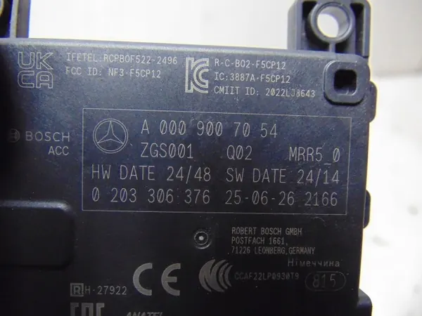 Mercedes EQS W297 Distronic-tutkamoduuli OEM A0009007054 image 4