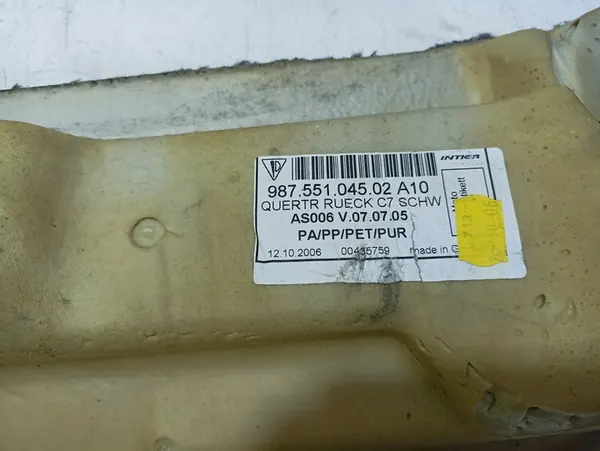 Carpete do porta-malas Porsche Cayman 987 98755104502 image 7