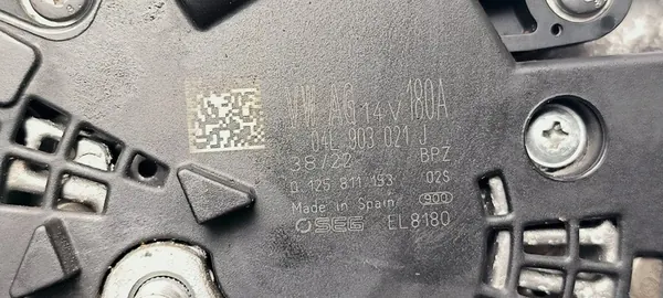 Vaihtovirtageneraattori SKODA KAROQ 2.0L diesel 2024 04L903021J image 2