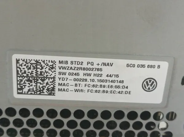 Radio Navi OEM 5C0035680B para VW Jetta VI (2010-) image 6