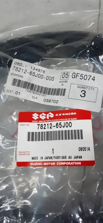 Katonauhan ulkotiiviste OEM 78212-65J00 Suzuki Vitara II image 4