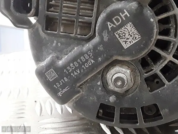 2013 Opel Astra J Alternator 13581885 image 5