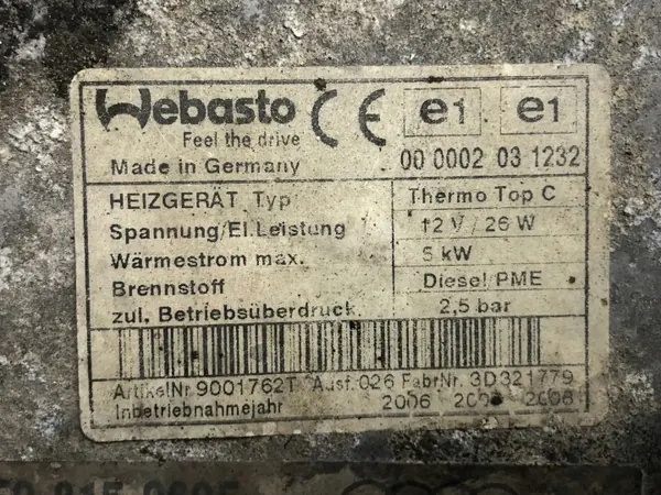 Riscaldamento Webasto Audi A8 D3 4E0815069F image 4