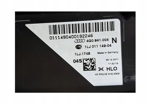 AUDI A6 C7 Rechtes Frontscheinwerfer mit Blinker image 4