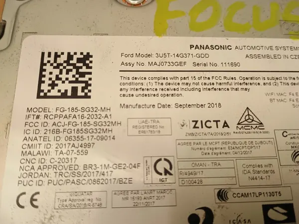Geheugenmodule Controller Ford Focus MK4 image 3