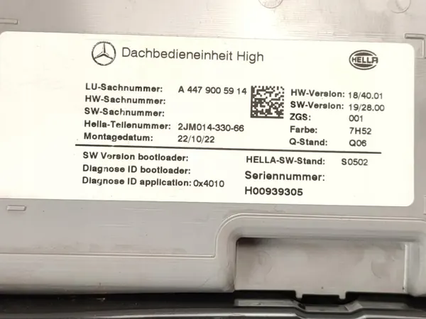 OEM A4479005914 Ohjaamon Valo Mercedes Vito W447 image 7