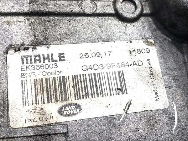 Enfriador EGR Jaguar XF II 2.0 180CV G4D3-9F464-AD image 5
