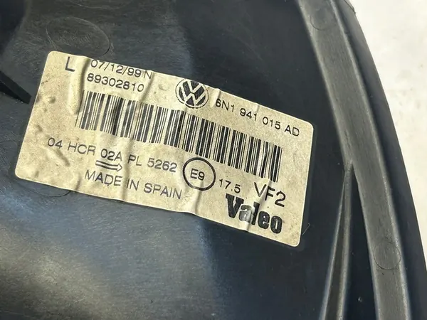 VW POLO 6N LIFT CONJUNTO DE FARÓIS DIANTEIROS EUROPA image 9