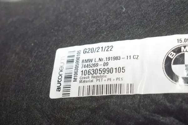 Isolamento Acústico OEM 7465556 para BMW 3 Touring G21 image 3