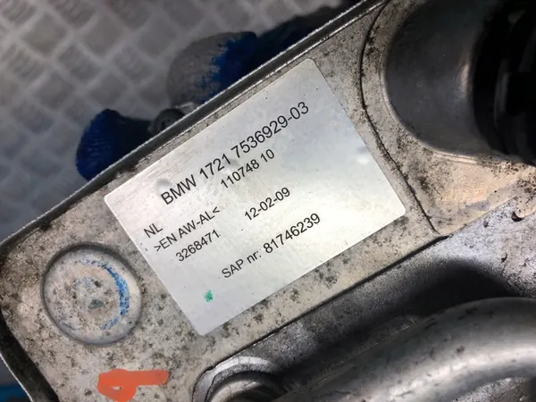 BMW Z4 E89 335I N54 Enfriador de aceite 7536929 image 3