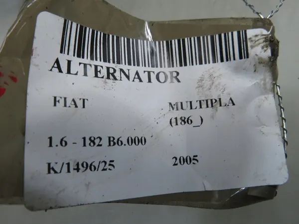 Vaihtovirtageneraattori Fiat Multipla 1.6 AS-PL A0191 image 7
