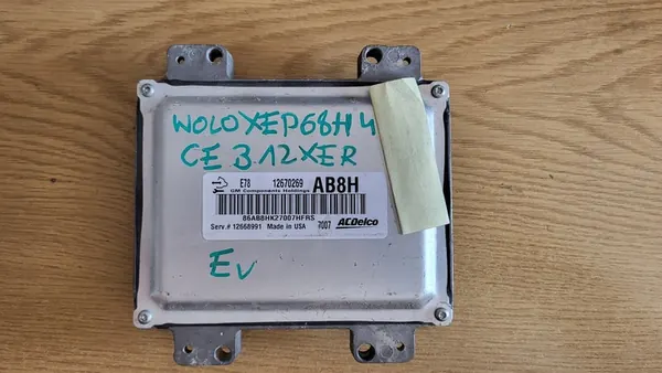 Unité de contrôle moteur OPEL CORSA 1.2 12670269 AB8H image 2
