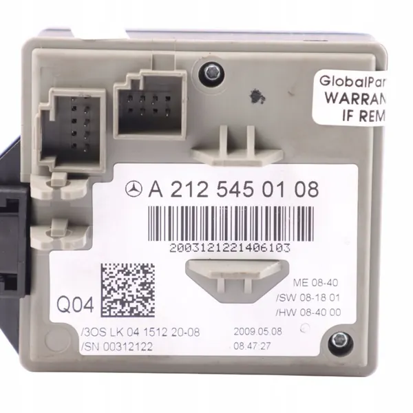 Interruptor de llave Mercedes W212 OEM A2125450108 image 10