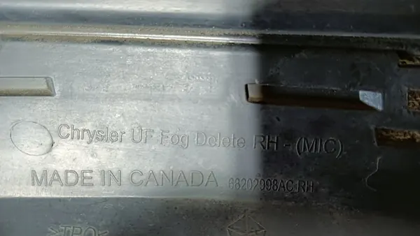 Griglia paraurti anteriore destra CHRYSLER 200 68202998AC 2015 image 5