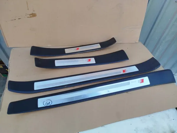 Set de Tapas de Umbral Audi S-Line OEM LISTWY NAKŁADKI image 2